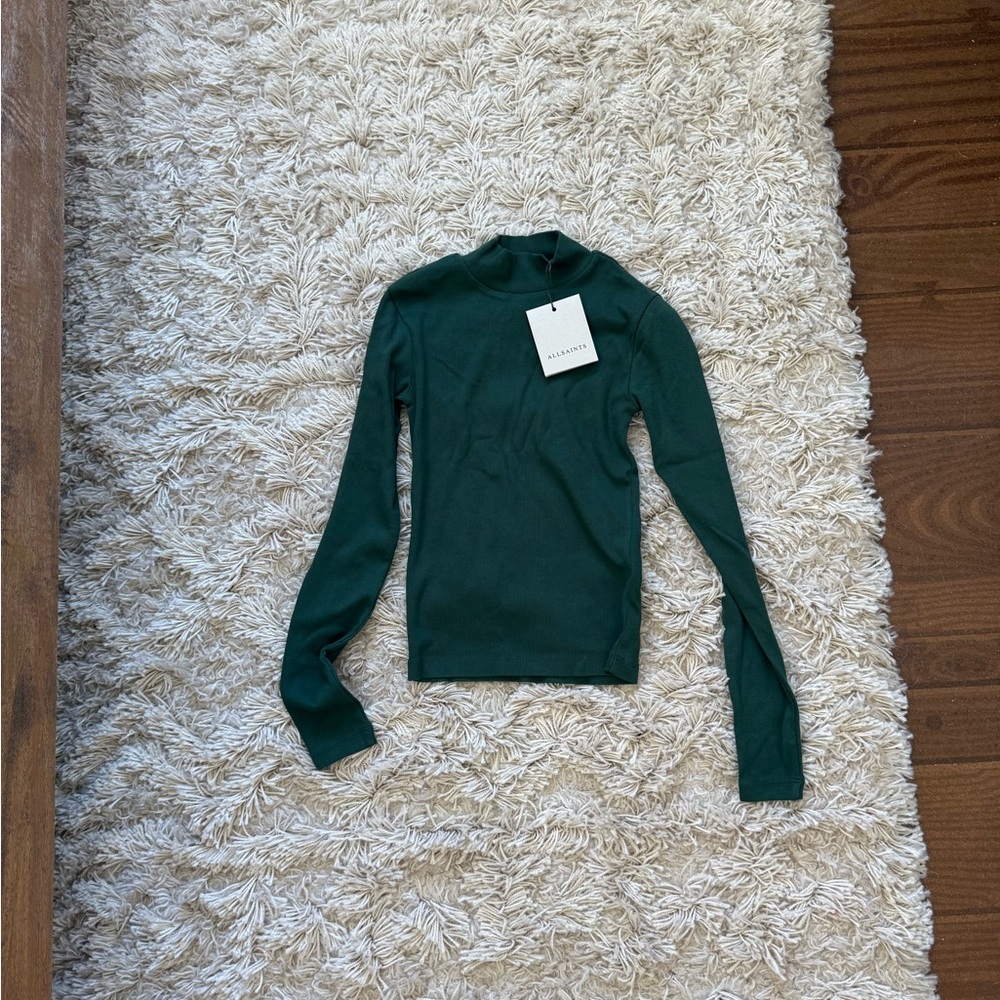 All Saints Mock Neck Sweater